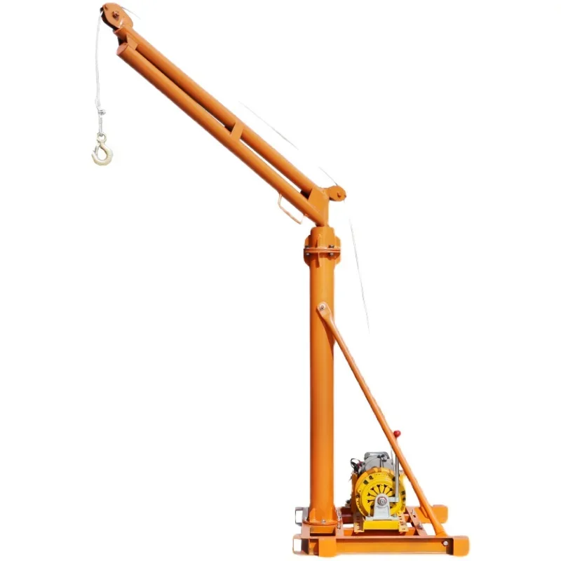 Household column type small crane building decoration outdoor 220v lifting lift small 1 ton hanging brick crane