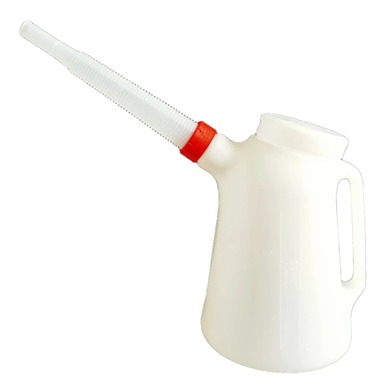 TECPO Lot De 2 Bidons Huile 5L Avec Verseur – Jauge Intégrée, Robuste PE, Idéal Huile Moteur, Liquide Frein, Atelier & Maison