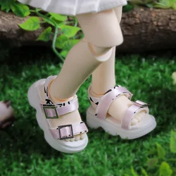 1/6 BJD Dollfie Shoes Handmade 5.3cm * 2.5cm Girl Toy Double Belt Princess Casual Sandals Flat Shoes Dk Luts IP Female Doll