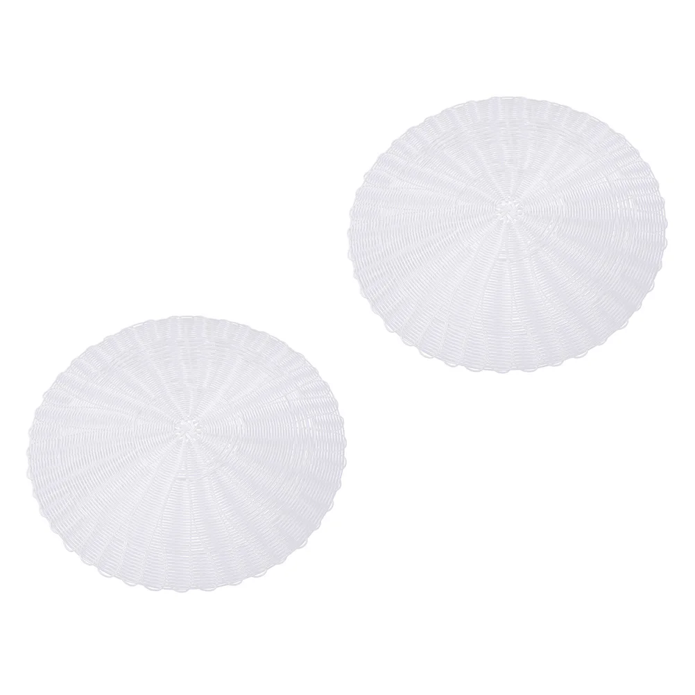 

2 Pcs Steamer Mat Non-stick Pad for Dumpling Bun Food Grade Silicone Baking Pan High Temperature Resistant Easy Clean Reusable