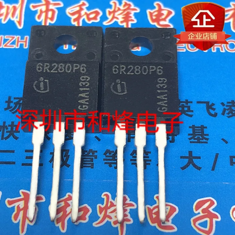 Free shipping   6R280P6 IPA60R280P6  TO-220F 650V 39A      10PCS