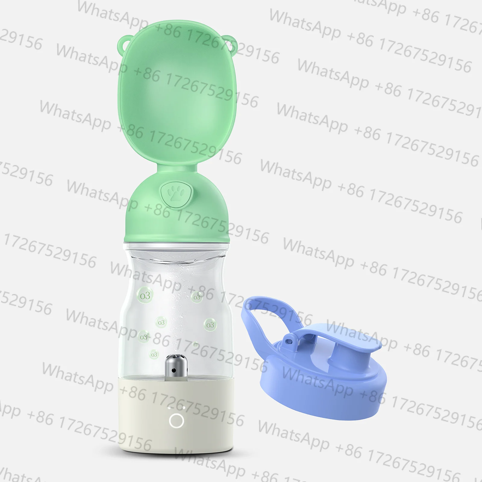 Portable Pet Dispenser Dog Water Bottle Ozone Purify Sterilize Puppy Water Bowl Plastic Travel Dog Gift for Cat Walking Love