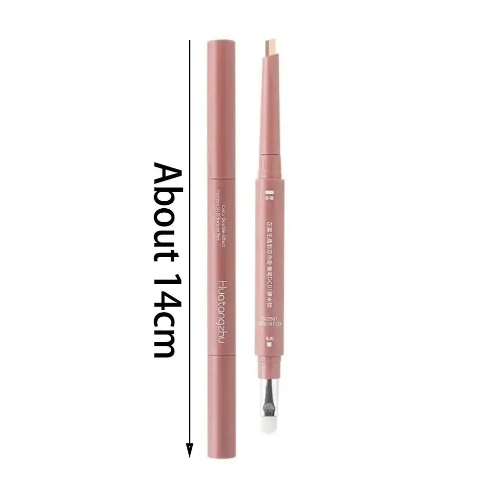 Crayon de ver à soie couché à Double extrémité, outil de maquillage pour les yeux, doublure nue multifonctionnelle avec brosse, bâton de maquillage éclaircissant pour les yeux, cadeaux