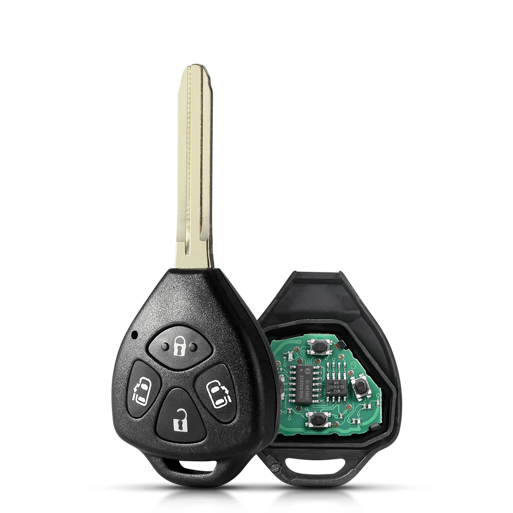 KEYYOU Car Key Alarm pilot zdalnego sterowania 314.4 MHZ 4D67 Chip dla Toyota Alphard 2005 2006 2007 2008 2009 4 przyciski klucze część wymienna do