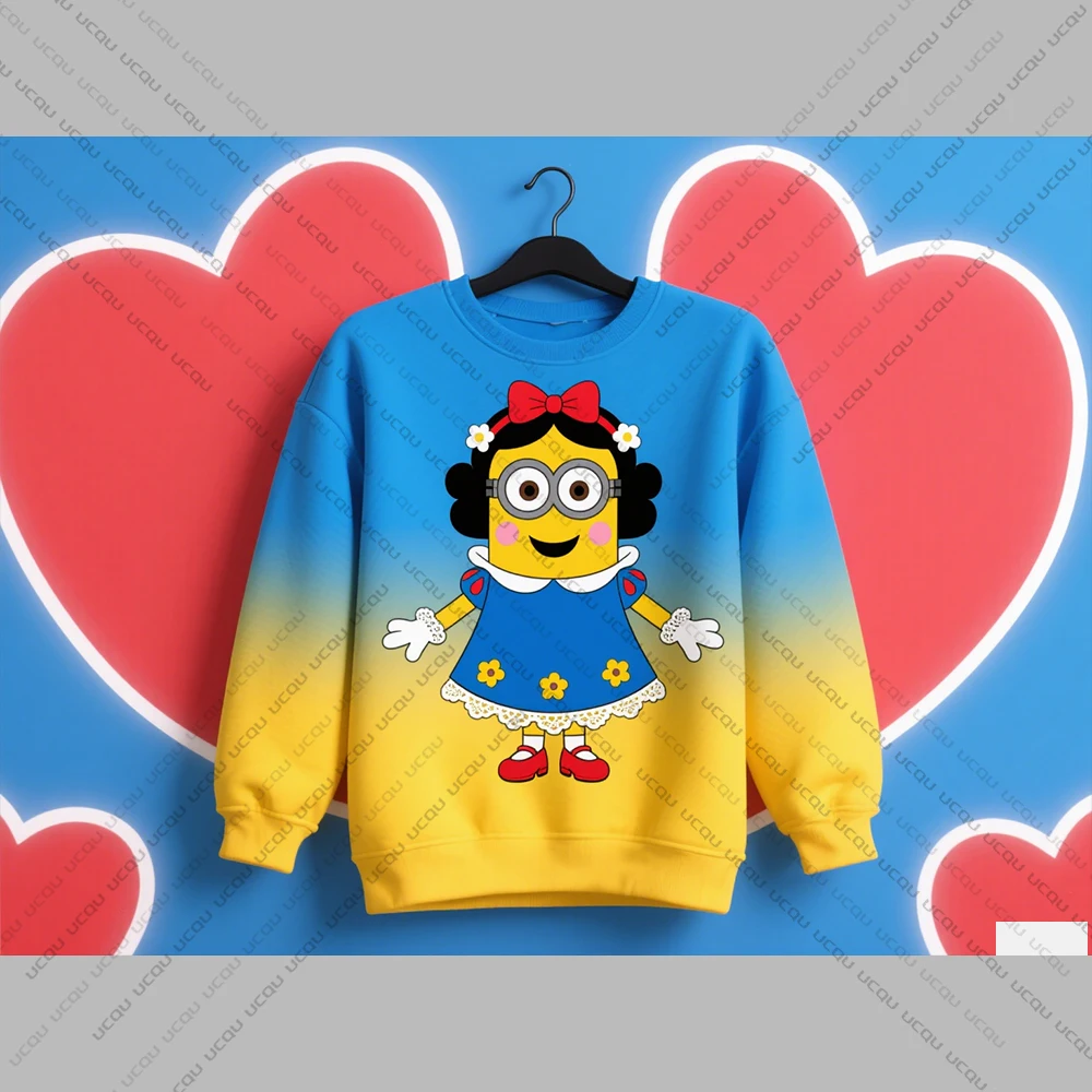 2025 Disney Women's Pure Sweatshirt Hooded Sweatshirt Fashion Casual Pants Unique Print Plus Size Streetwear Hip-Hop Style