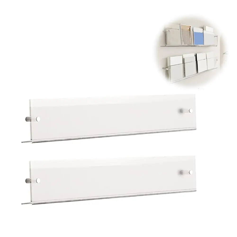 

Acrylic Wall Hanging Bookshelf Creative Wall Shelving Simple Book Stand Wall Magazine Display Decoration Rack Transparent F5M3