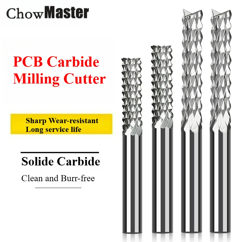 

Chowmaster 3-10 мм твердосплавная концевая фреза для кукурузы 3/3,175/4/5/6/6,35/8/10/12 мм фреза для печатных плат режущие фрезерные инструменты с ЧПУ