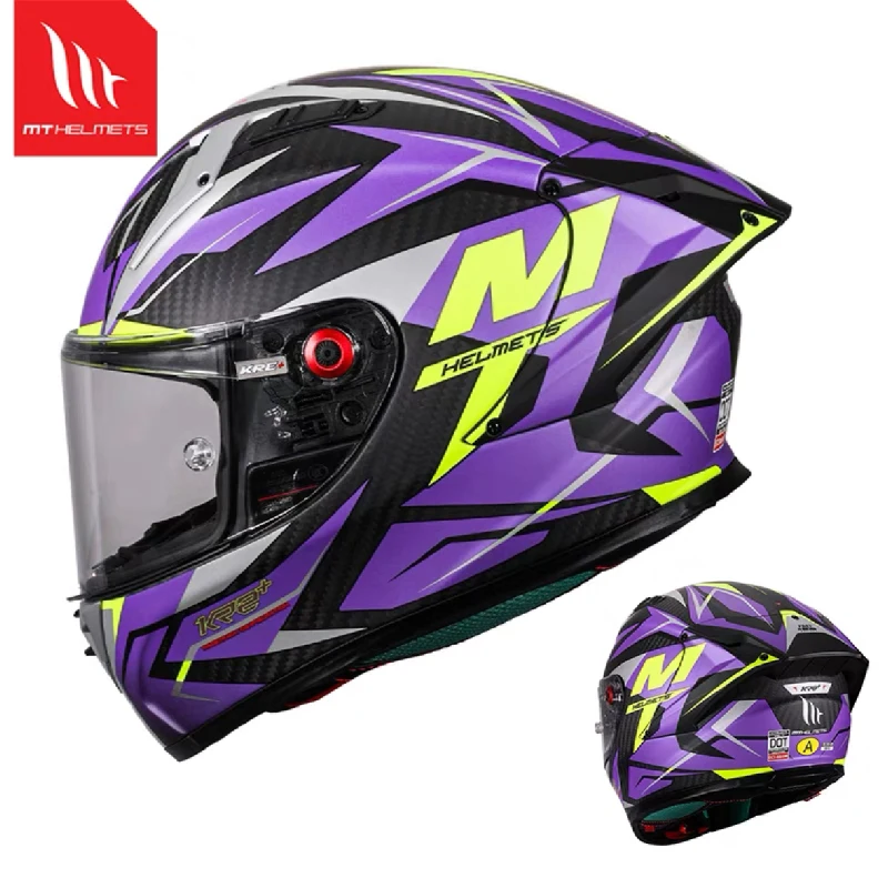 2025 New MT KRE+ Carbon Fiber Motorcycle Helmet ECE DOT Approved Full Face Professional Racing Off-road Helmet Cascos Para Moto