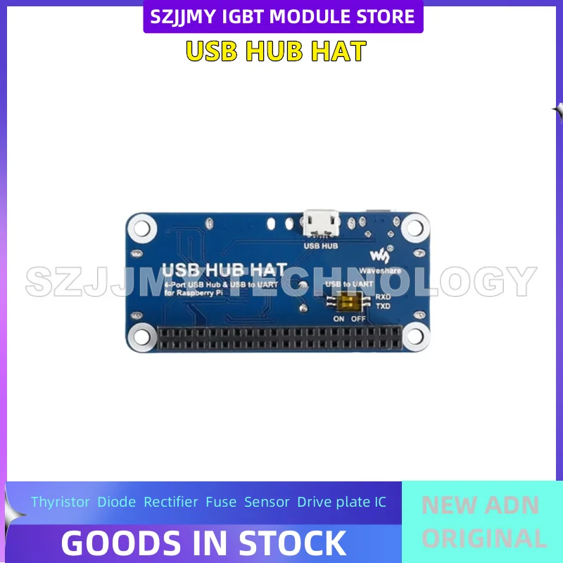 Raspberry Pi 4B/3B+USB Плата расширения Модуль-концентратор USB-концентратор НОВЫЙ ОРИГИНАЛ НА СКЛАДЕ