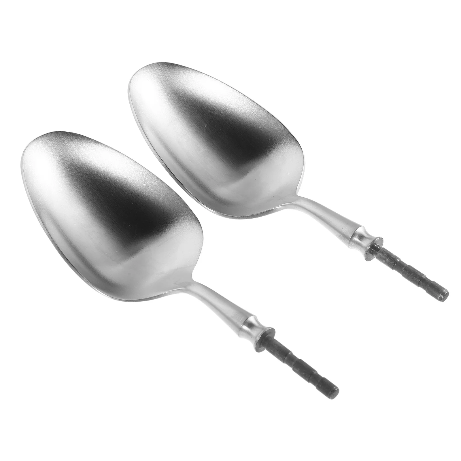 

2pcs Knife Fork Spoon Replacement Head Stainless Steel Detachable Dinner Spoon Insert Dishwasher Safe Cutlery Replacement Part