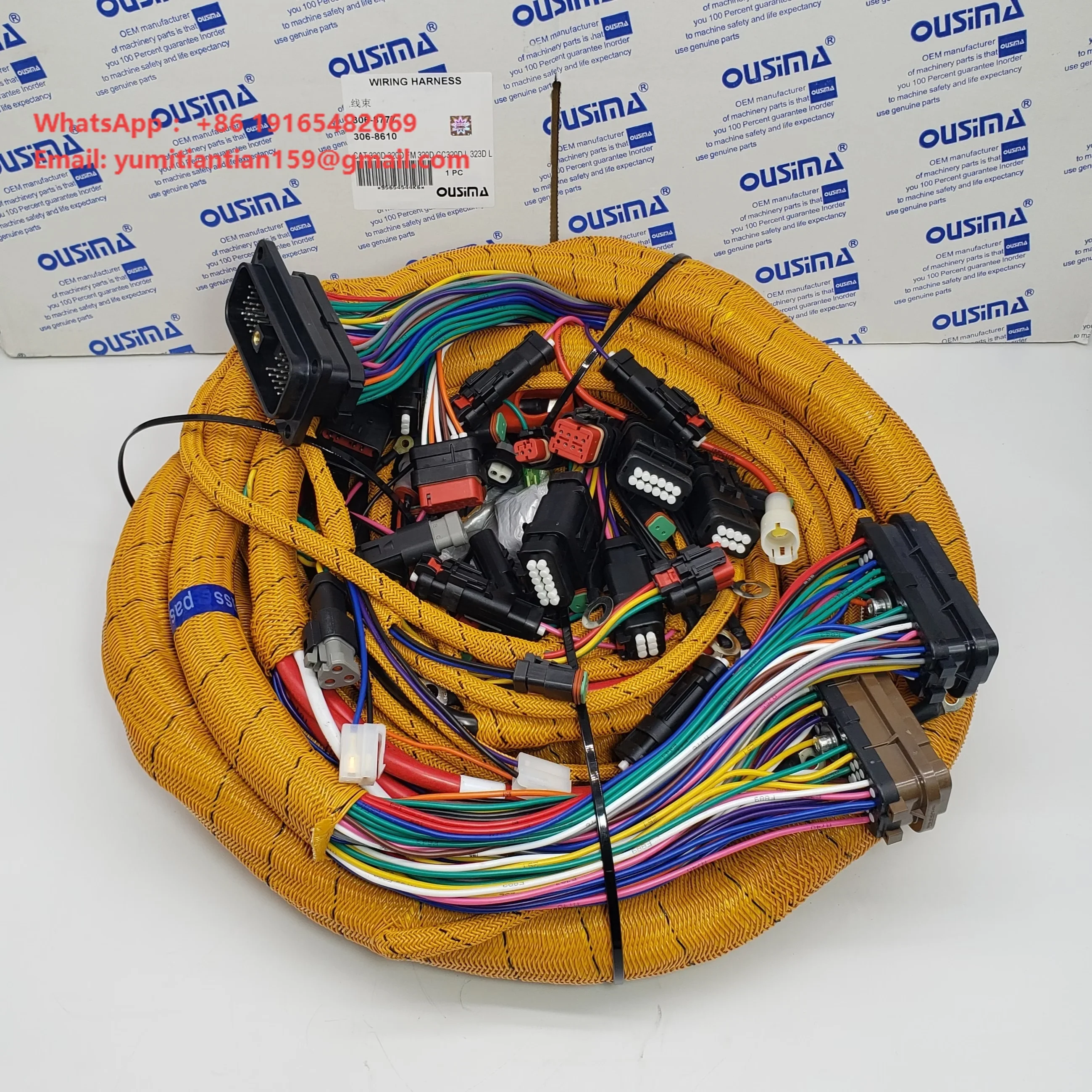 Excavator CAT 320D 320D GC 323D L Chassis  Wiring Harness 306-8777 306-8610
