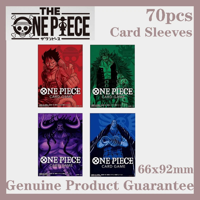 

Горячие 70 шт. официальные цельные рукава для карт 66x92 мм Luffy Eustass Kid Kaido Crocodile 4 стиля защитные рукава в стиле аниме TCG подарок