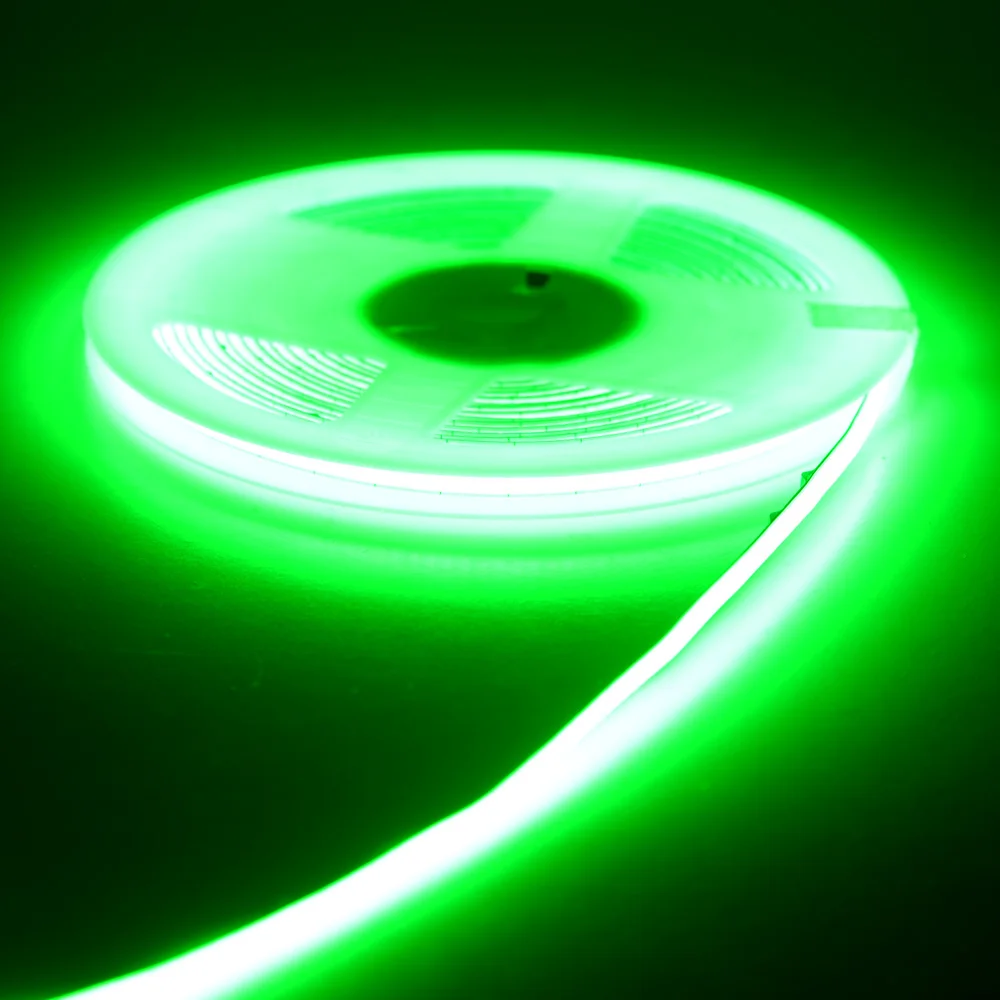 3mm/5mm Dünner Farbiger COB LED-Streifen DC 12V 24V Flexibles LED-Band für DIY-Lampen 3000K Rot Eisblau Rosa Orange Bernstein Dimmbar