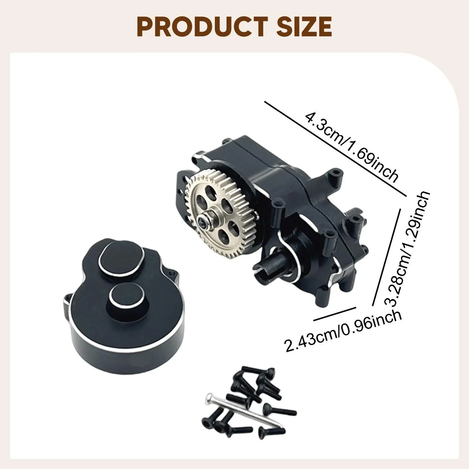 RC Auto Transmissie Montage Versnellingsbak Case Metaal Hoge Prestaties Eenvoudige Installatie Vervang Onderdelen RC Auto Accessoires voor 244016