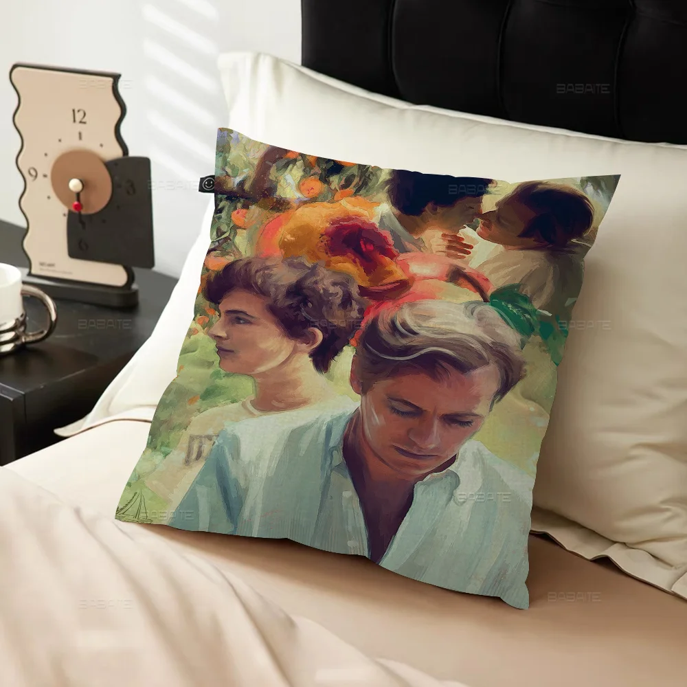 ملصقات الفيلم اتصل بي باسمك غطاء الوسادة بوصة ديكور المزرعة أغطية وسائد رمي المنزل لتزيين الأريكة