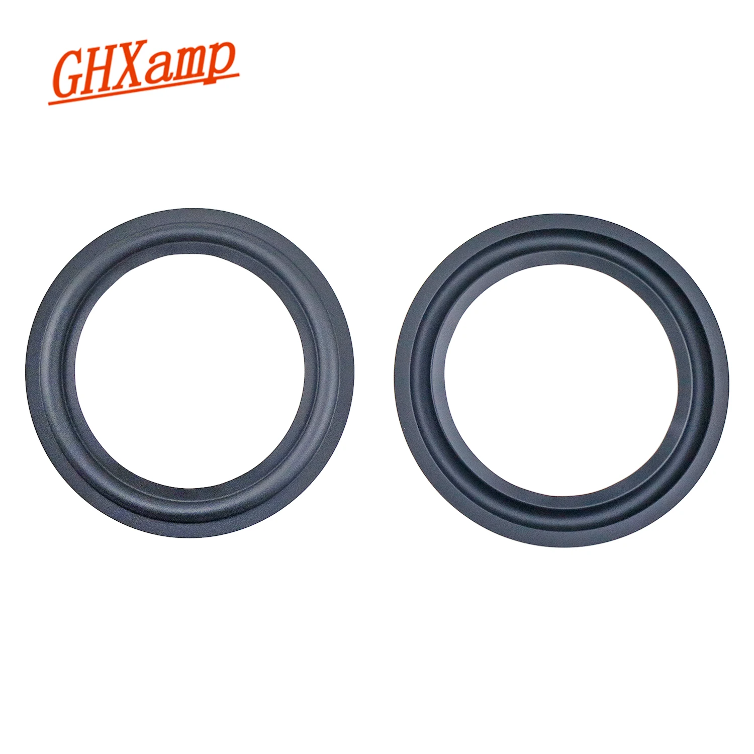 GHXAMP 8 inch 195mm 132mm Horn Rubber Outside Ring Surround Concave Reverse Edge For Wharfedale SEAS Rogers 176A-02 2pcs