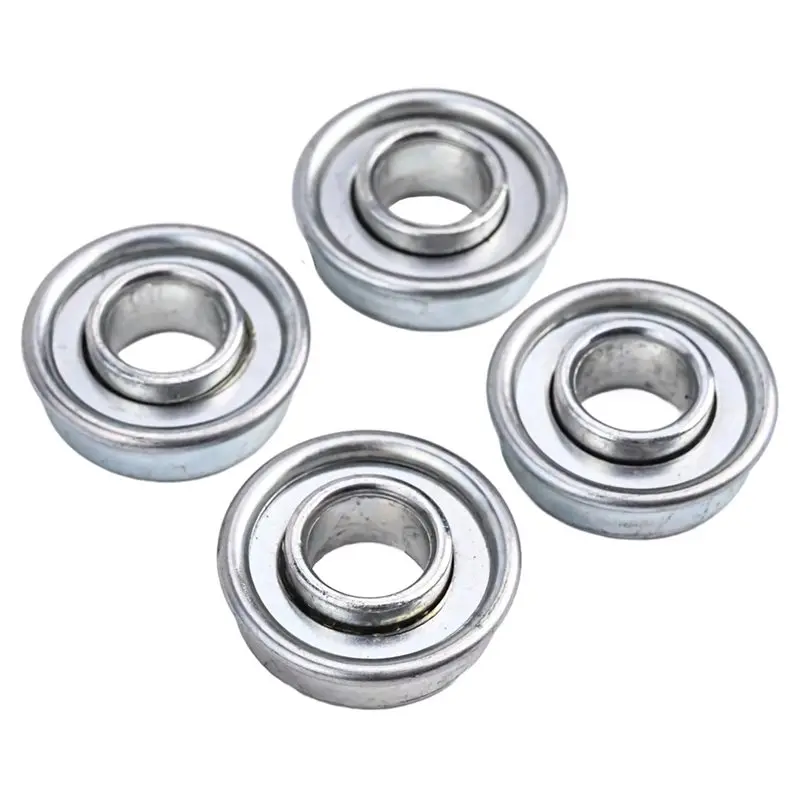 B23B Lawn Mower 4Pcs Wheel Bearing 12.7Mm X 28.6Mm Tractor Lawn Tractor Wheels Ball Bearing Ball Ring Replacement Parts