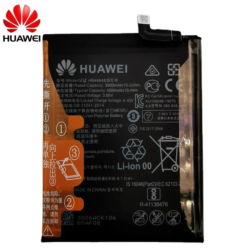 Original Battery HB466483EEW 4000mAh For Huawei Nova 7 SE Pro 5G Honor 30 30S Pro Pro+ Plus Batteries Batteria Fast Shipping