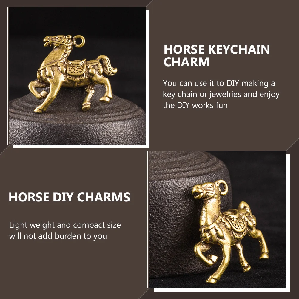 

Латунный кулон в виде лошади, брелок с цветной лошадью, подвесной брелок, украшение, сделай сам, ювелирное изделие, подарок, брелок, украшение, ювелирный кулон