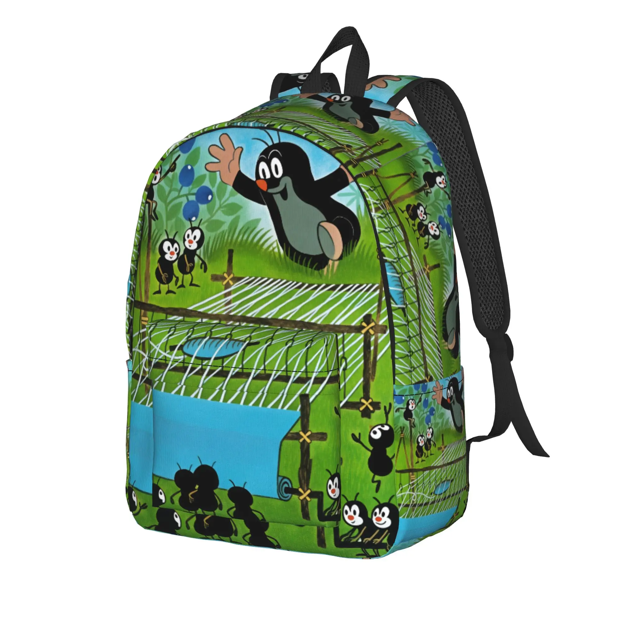 Czech Cartoon Krtek Mole Backpack  Sport Backpacks Men Aesthetic School Bags Design Soft Rucksack