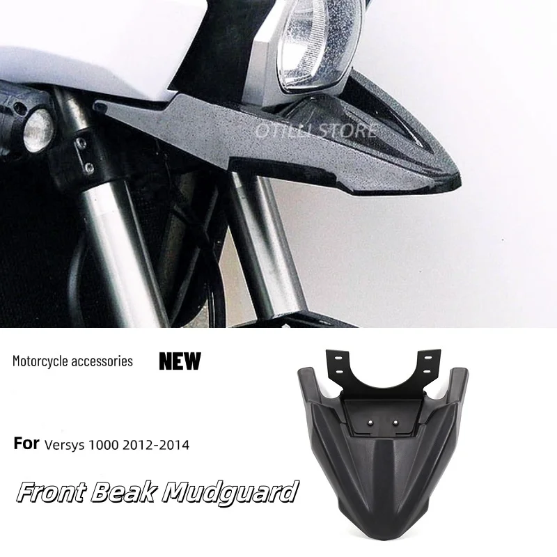 

New Motorcycle ABS Front Beak Mudguard Splash Guard For Kawasaki Versys 1000 2012 2013 2014 Fender Cover Motorcycle Accessories