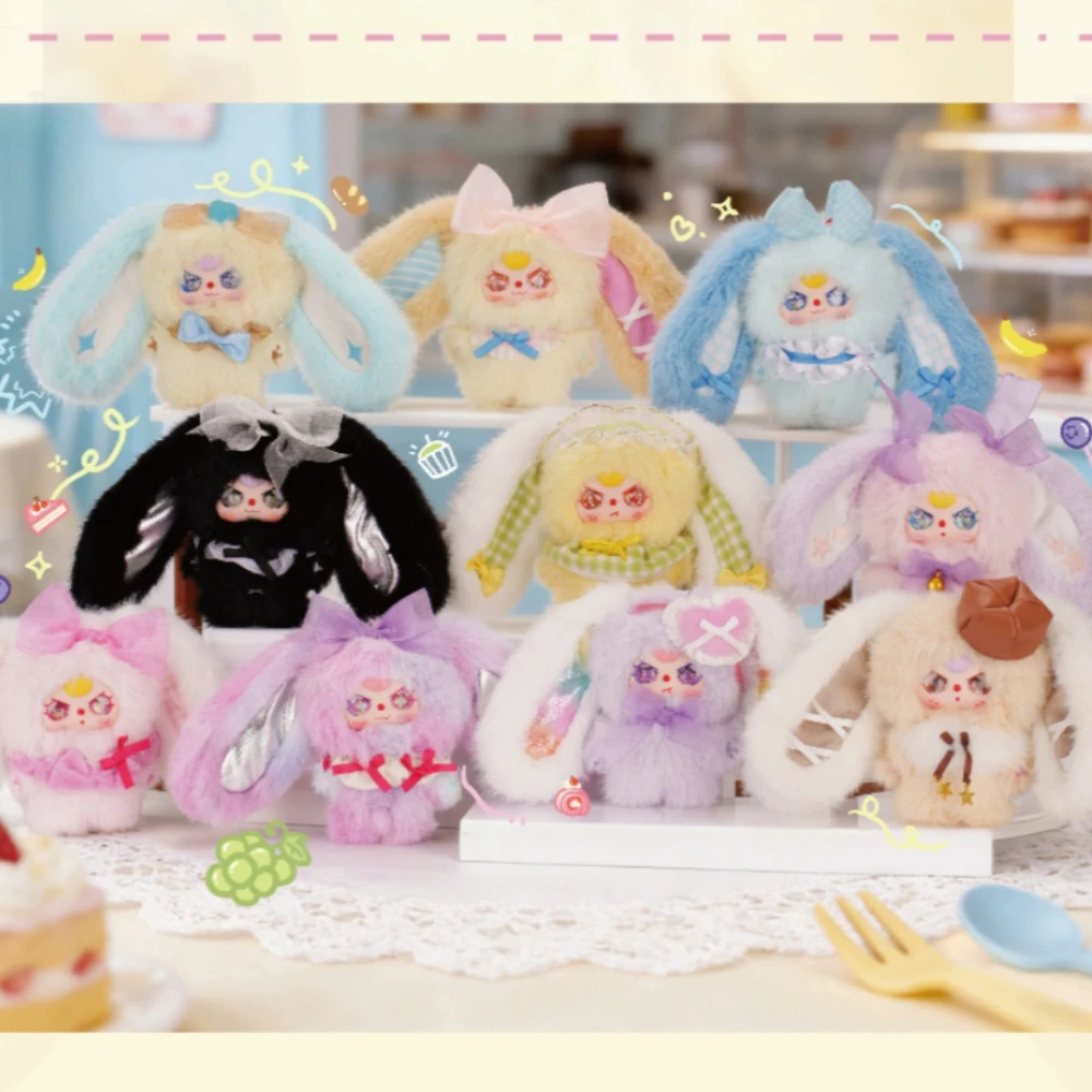 

Baby Three Pocket Bunny Treasure Surprise Bag Kawaii Mystery Box Pendant Action Figure Desktop Ornament Cute Blind Box Keychain