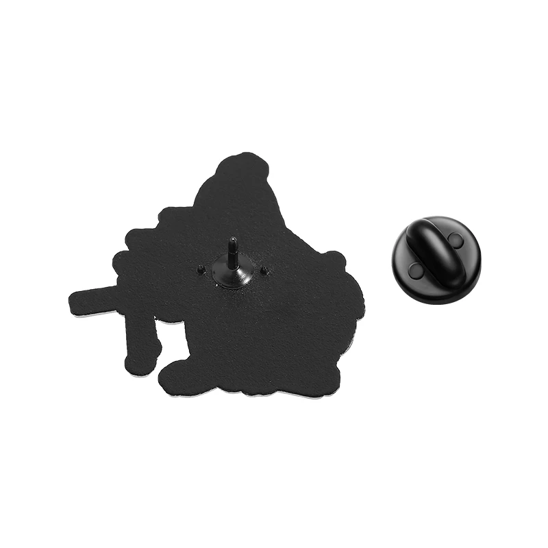 Comedy Anime Movie Warrior Rooster With Gun Enamel Pins Rooster Boy I Say Boy Brooches Jacket Lapel Badges Jewelry Friends Gifts