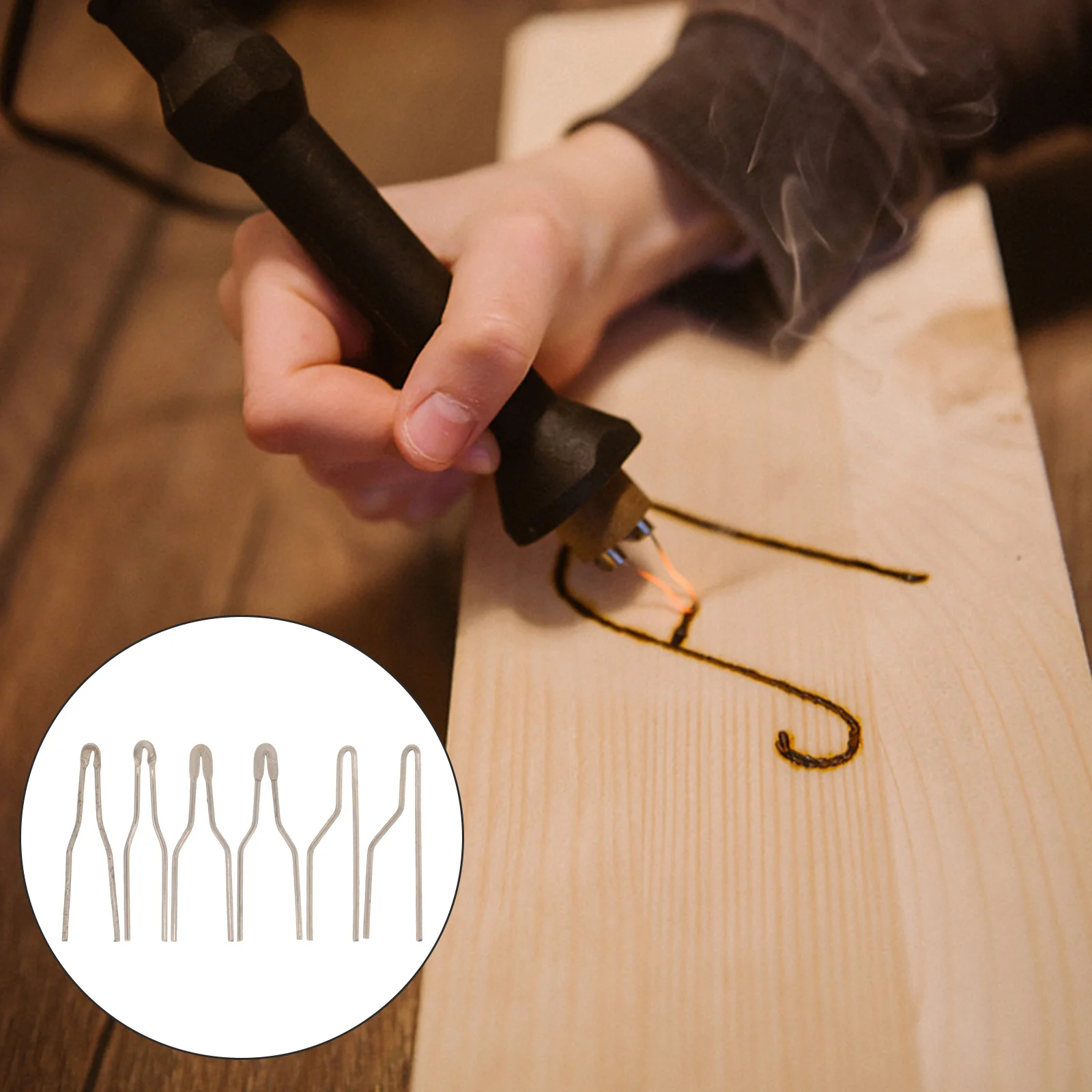 

6Pcs Fine Craftsmanship Wood Burner Pen Tips Replacement for Artistic Jobs Wood Burner Tips Pyrography Wire Tip