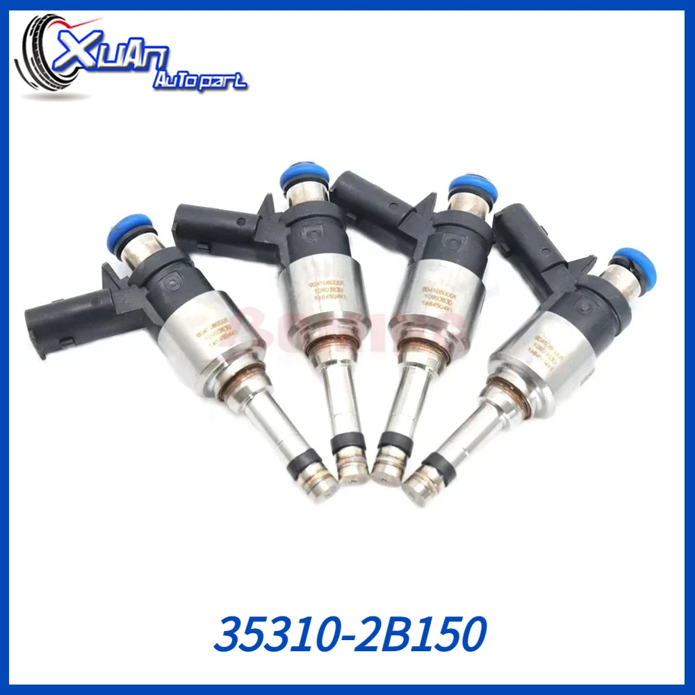 

New Fuel Injectors Set of 4pcs 35310-2B150 For Kia Rio Soul Hyundai Accent 1.6L 2017 2018 2019 2020 353102B150 35310 2B150