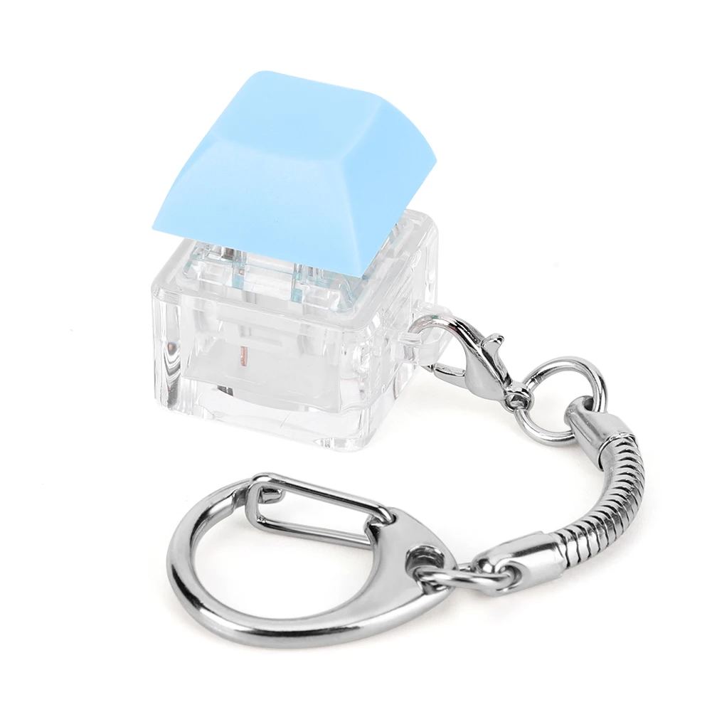 Porte-clés Fidget pour clavier, 1 touche, jouets de décompression, clavier mécanique pour adulte, pour soulager le Stress, passer la heure