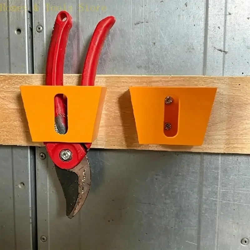 Lightweight Plastic 3D Print Tool Holder Brackets, Smooth Edge Wall Workbench Secure Storage Organizer