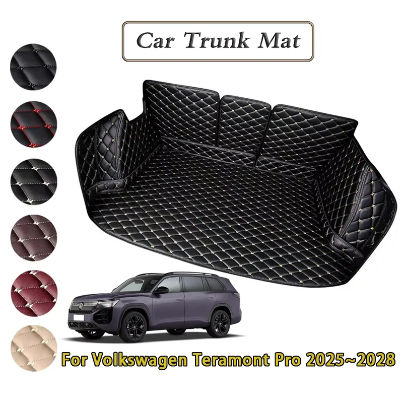 الحصير سيارة ل Volkswagen VW Teramont Pro 2025 2026 2027 2028 مقاوم للماء بالكامل فرش داخلي للسيارات والشاحنات الخلفية صينية البضائع اكسسوارات السيارات #1