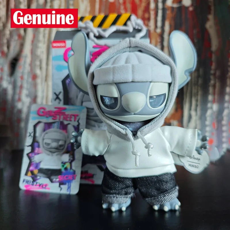 Miniso ブラインドボックス ステッチ Gen Z ストリート シリーズ フィギュア かわいい ステッチ ビニール人形 ミステリー ボックス ぬいぐるみ サプライズ バッグ ペンダント 誕生日ギフト