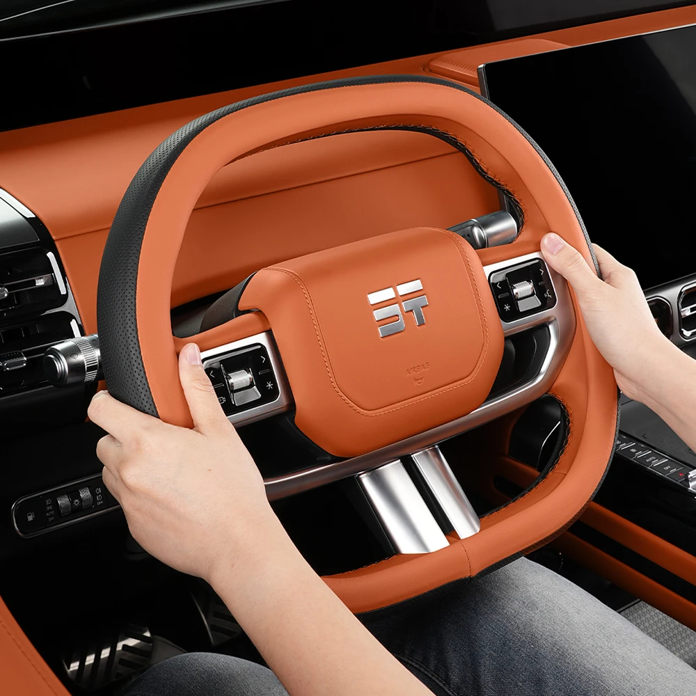 All Season Universal Anti Slip Steering Wheel Handle Gloves Fit For Jetour G700 2025 2026 Steering Wheel Cover Protective Cover