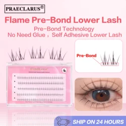 [Glue Free Eyelash]FindLove Flame Lower Eyelashes No Glue Need Lashes Extension Set Natural Reusable Self Adhesive False Eyelash