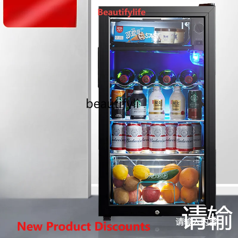 

A61 Refrigerated Cabinet Ice Bar Household Tea Drinks Red Wine Fresh Cabinet Office Hotel Display Cabinet