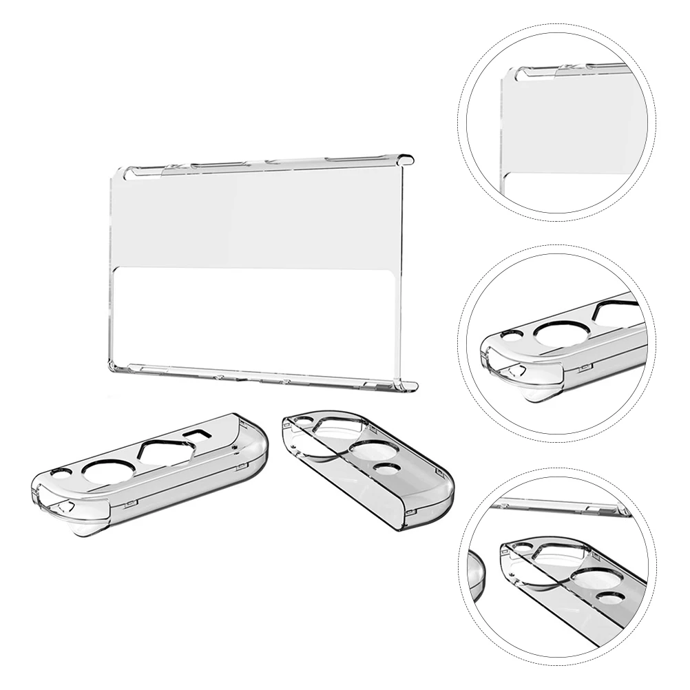 

1Set Switch Protective Shell Clear Durable Hard Case Stable Protection Console Cover Compatible OLED Case Compatible for Switch