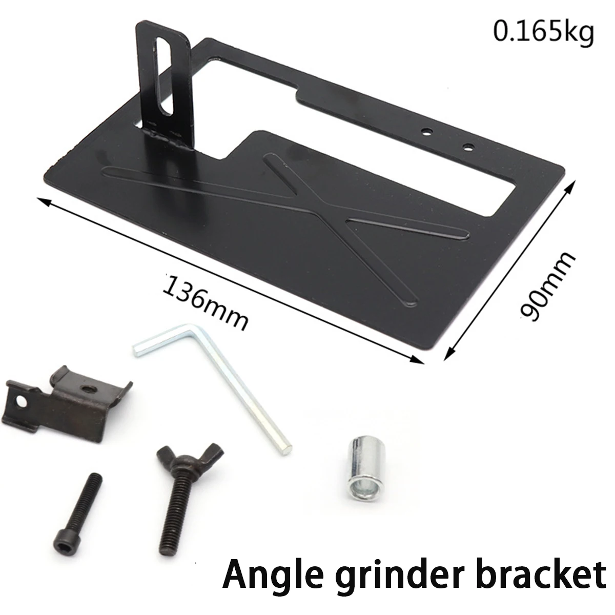 1PCS Angle Grinder Bracket Stand Holder Support Base W/ Cover Set Adjustable Metal Cutting Machine Base Protection Cove