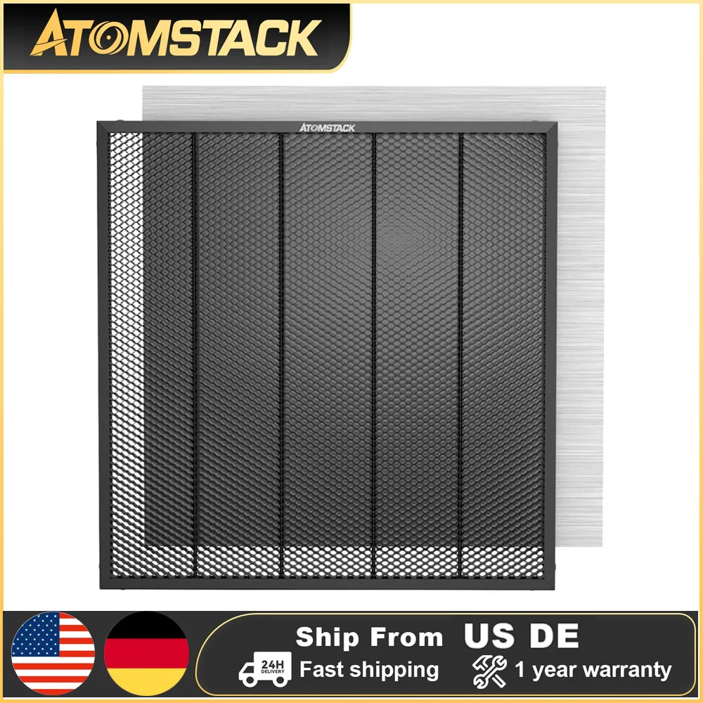 

AtomStack F4 Laser Plate Honeycomb Bed Laser Engraver Cutting Working Table 410x420mm Aluminum Board Platform Protect Desktop