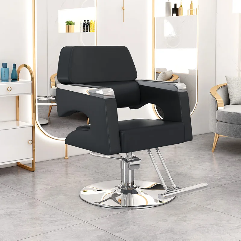 Professional Podiological Armchair Luxury Chair Leather Professional Hairdressing Washer Taburetes Con Ruedas Salon Furniture