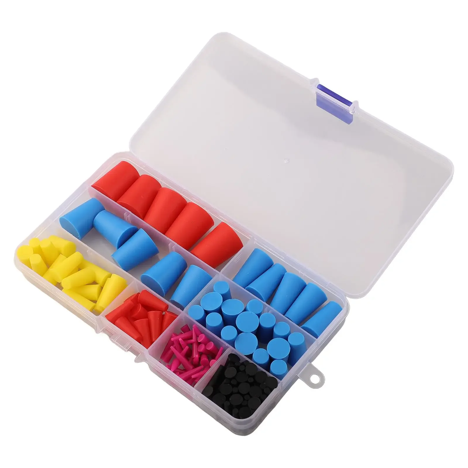 Tackle Your Project Needs with the 125PCS Silicone Rubber Tapered Set Perfect for Sealing Test Tubes Effectively