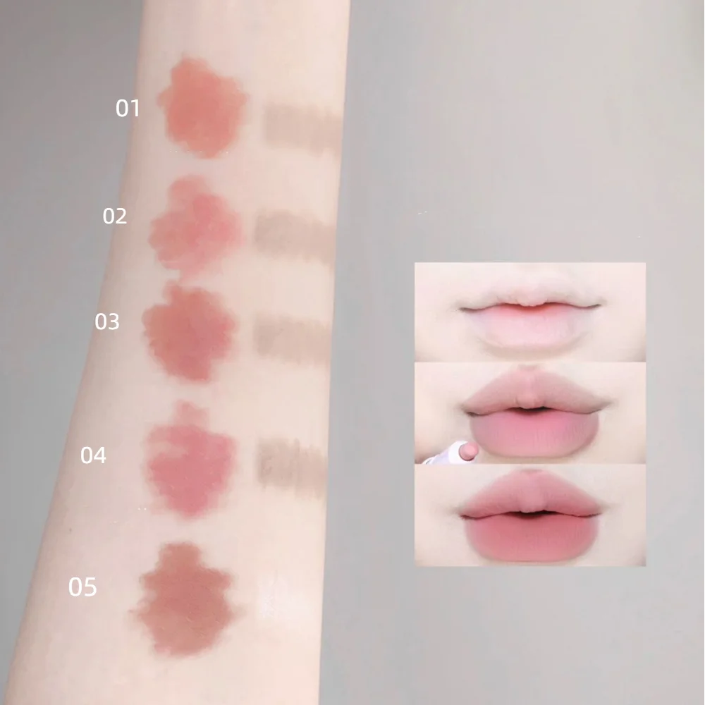 Delineador de labios de doble cabeza 2 en 1, tatuaje impermeable de larga duración, tinta de labios mate, tinte de labios Sexy, contorno rojo, cosméticos