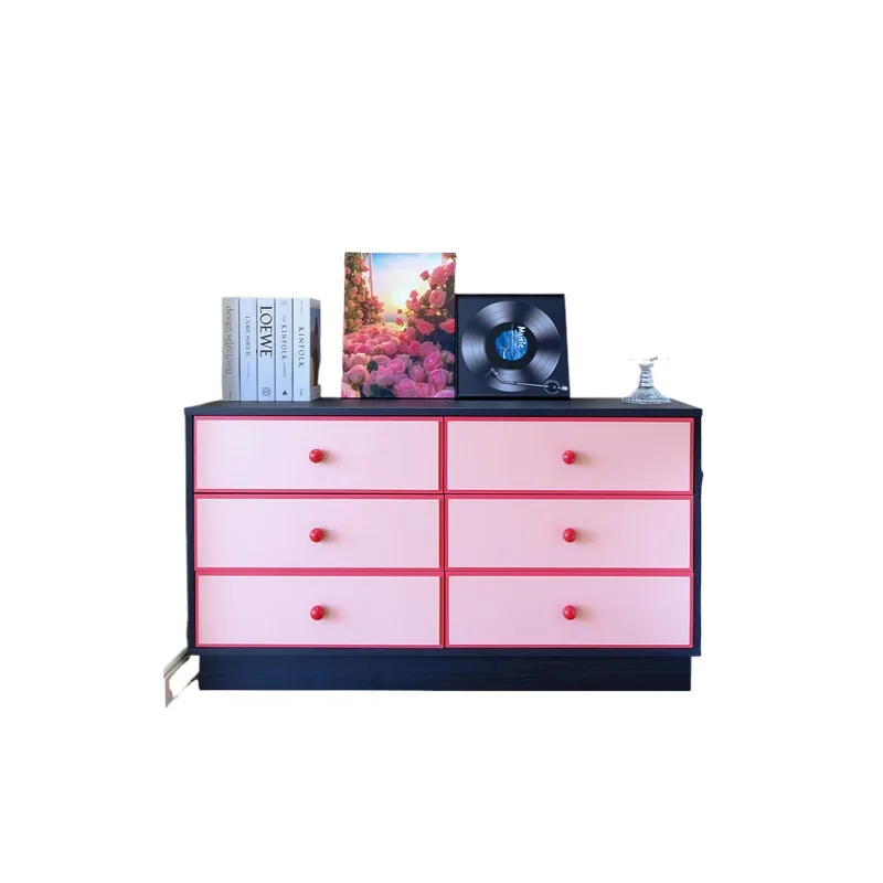 

wall chest small apartment living room storage cabinet French bedroom bedside