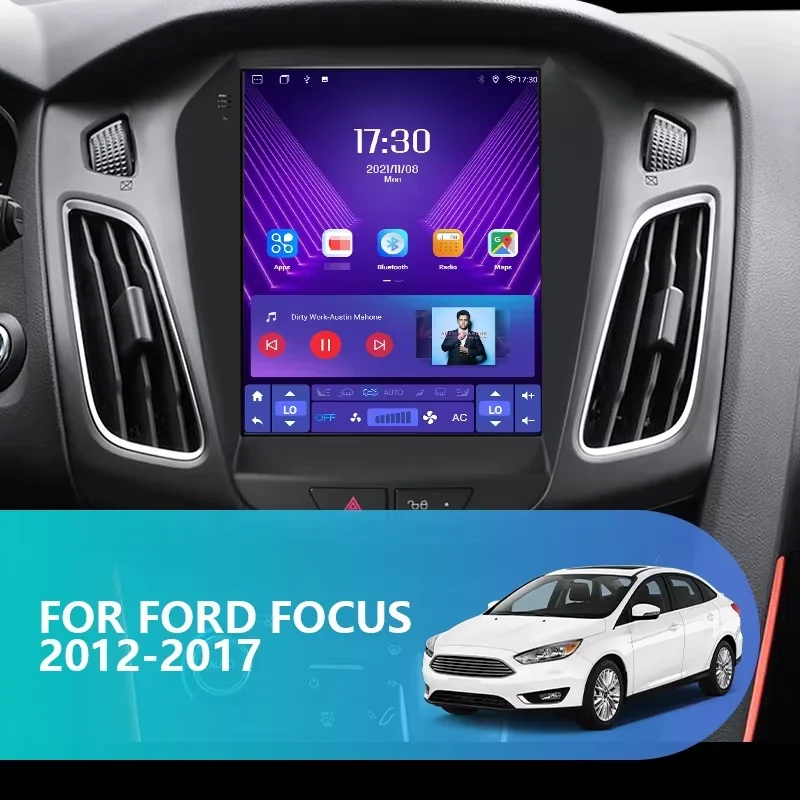 9.7 inch Android 13 Car Dvd For Ford Focus 3 Mk 3 2011-2012 Car Auto Radio Multimedia Player GPS Navigation Stereo Head Unit DVD