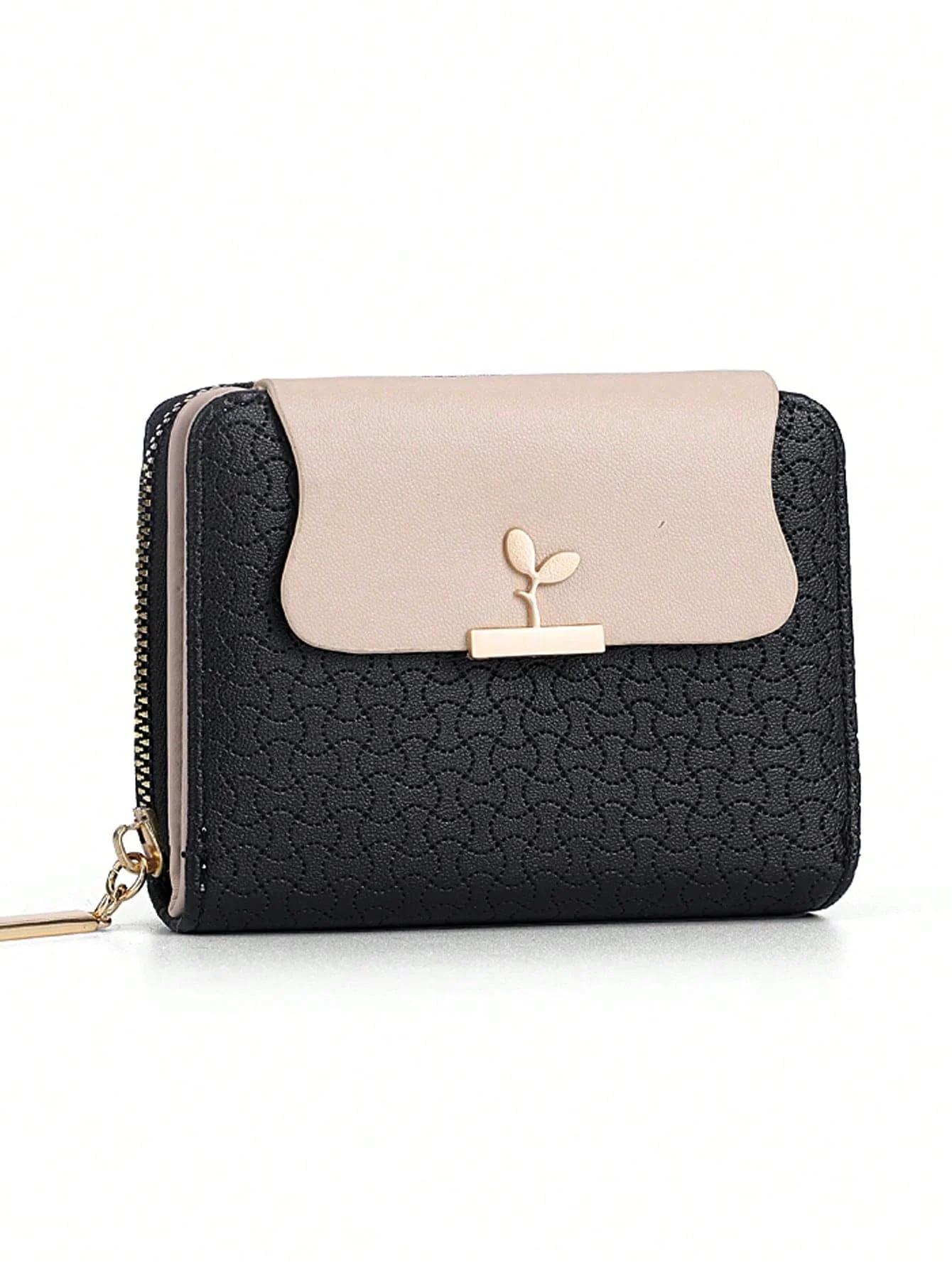 

An Ultra-Thin Canvas-Patterned Coin Purse And ID Protector With Multiple Card Slots