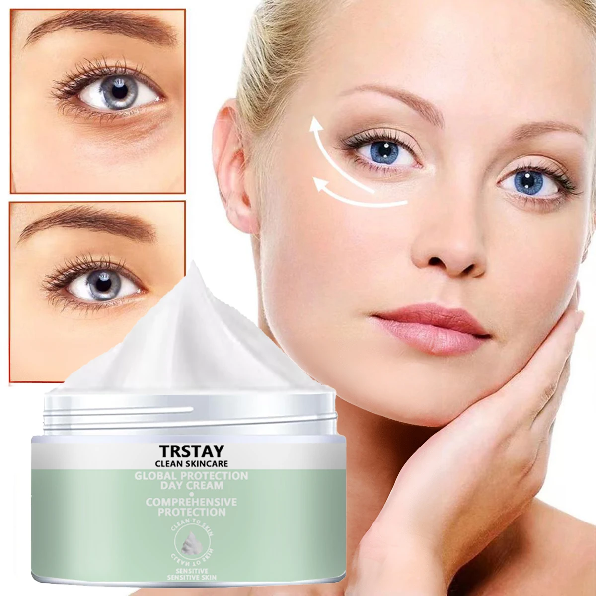 Eye Cream Anti-Wrinkle Anti-aging Whitening Skin Care Horse Oil Cream Lightening Dark Circles Eye Care