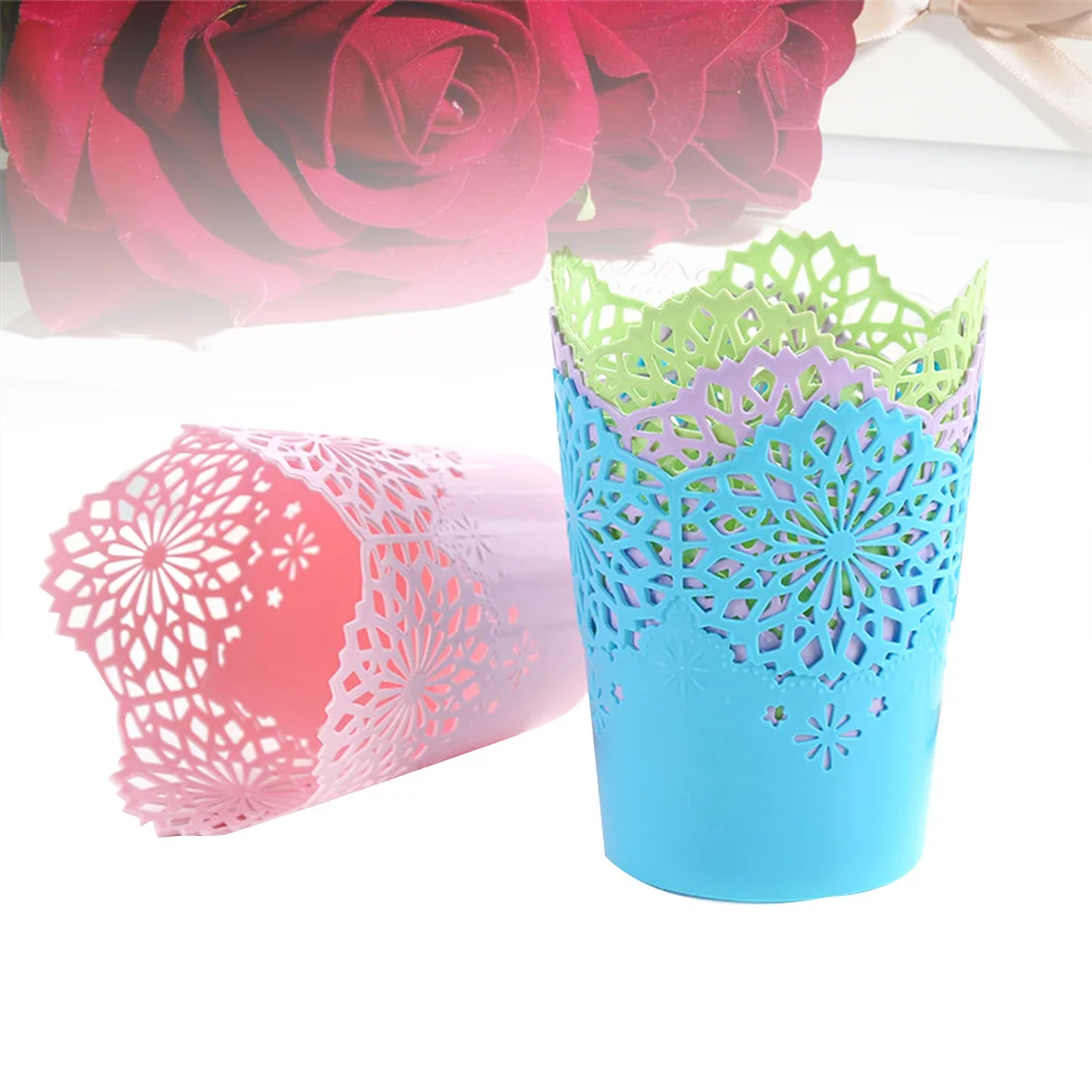 

6Pcs Pencil Holder Pen Cup Set Colorful Desktop Organizer Multipurpose Storage Organizer for Office School Home