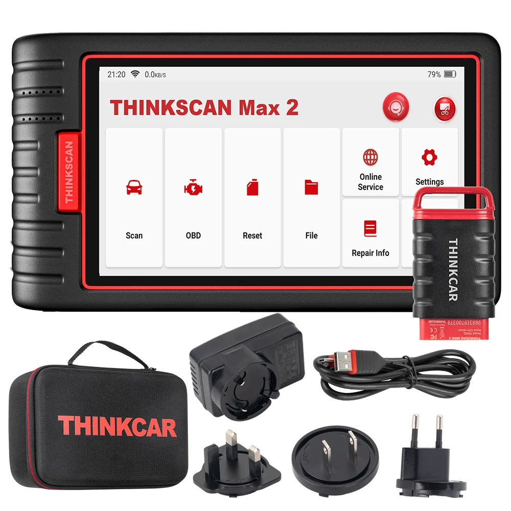 [Levenslange gratis updates] 6-inch THINKCAR Thinkscan Max 2 CAN FD Alle systemen 28 resets Nederlands autodiagnoseapparaat OBD-scanner TPMS
