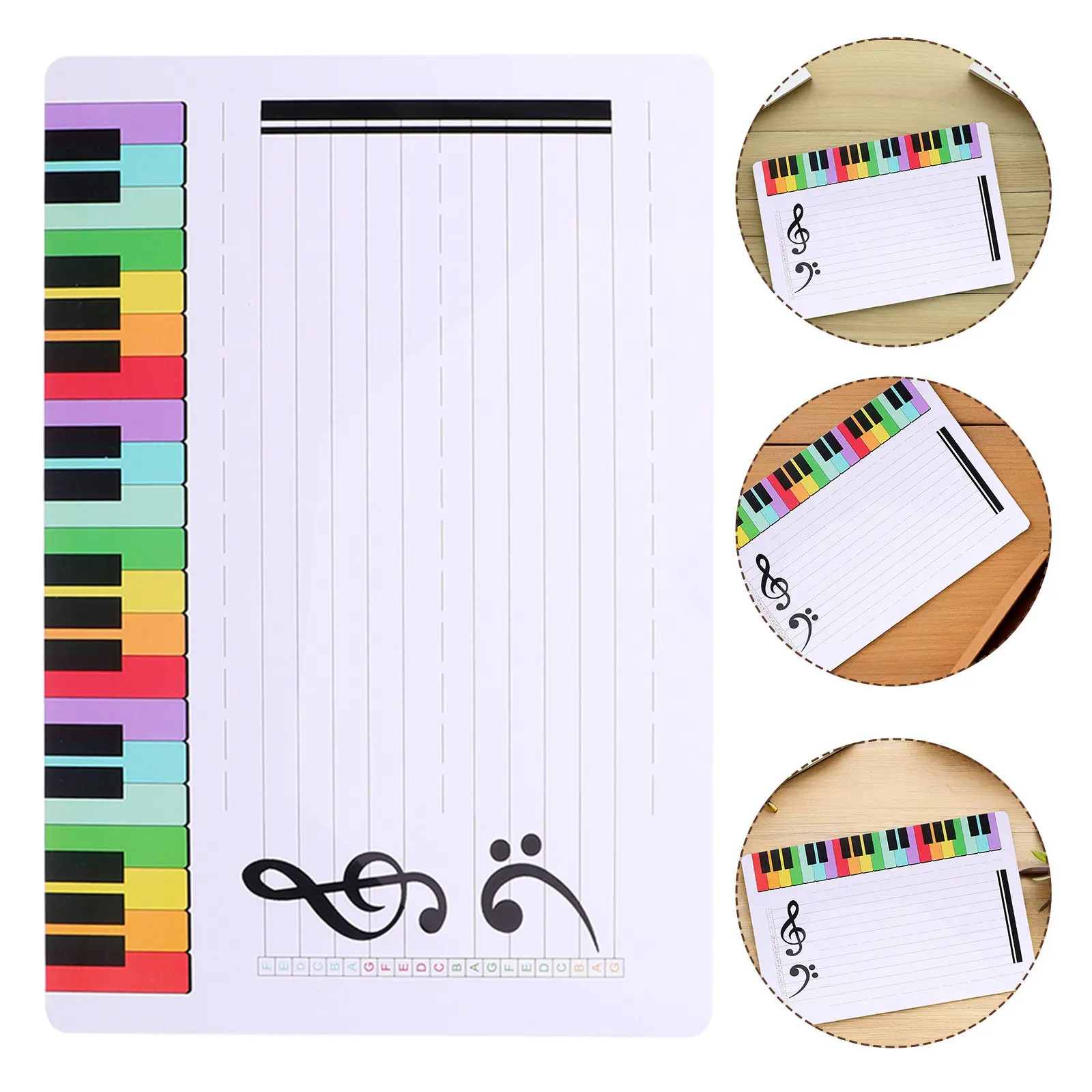 

Стираемая портативная доска для обучения музыке, для занятий фортепиано, многоразовая поверхность для письма, инструмент для отработки нот