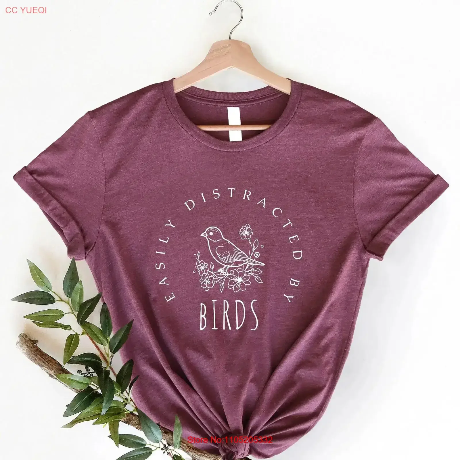 Bird Watching T Shirt Easily Distracted by Birds Funny for Watcher Retro Vintage Lover Nature Cute vintage Washed Slightly